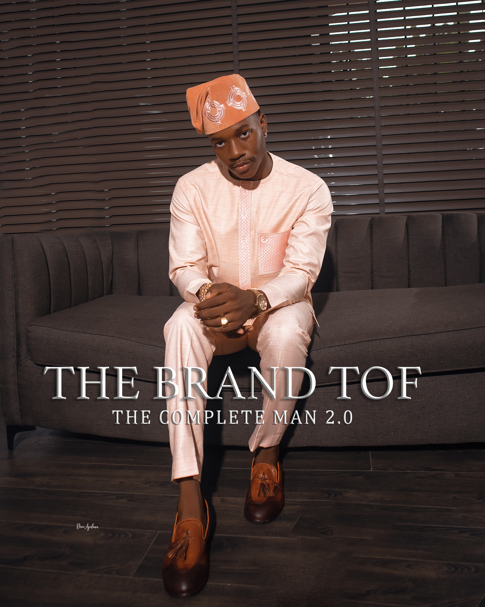 Peach Cashmere Kaftan